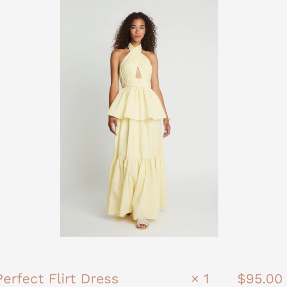 NWT Choosy Halter Maxi Dress